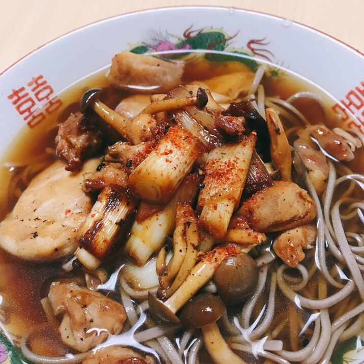 照り焼きチキン蕎麦